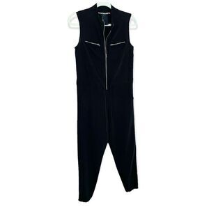 Dolan Zipper Front Drawstring Jumpsuit